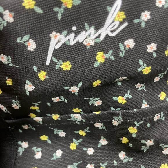 PINK Victoria's Secret Black Floral Tote - Picture 3 of 4
